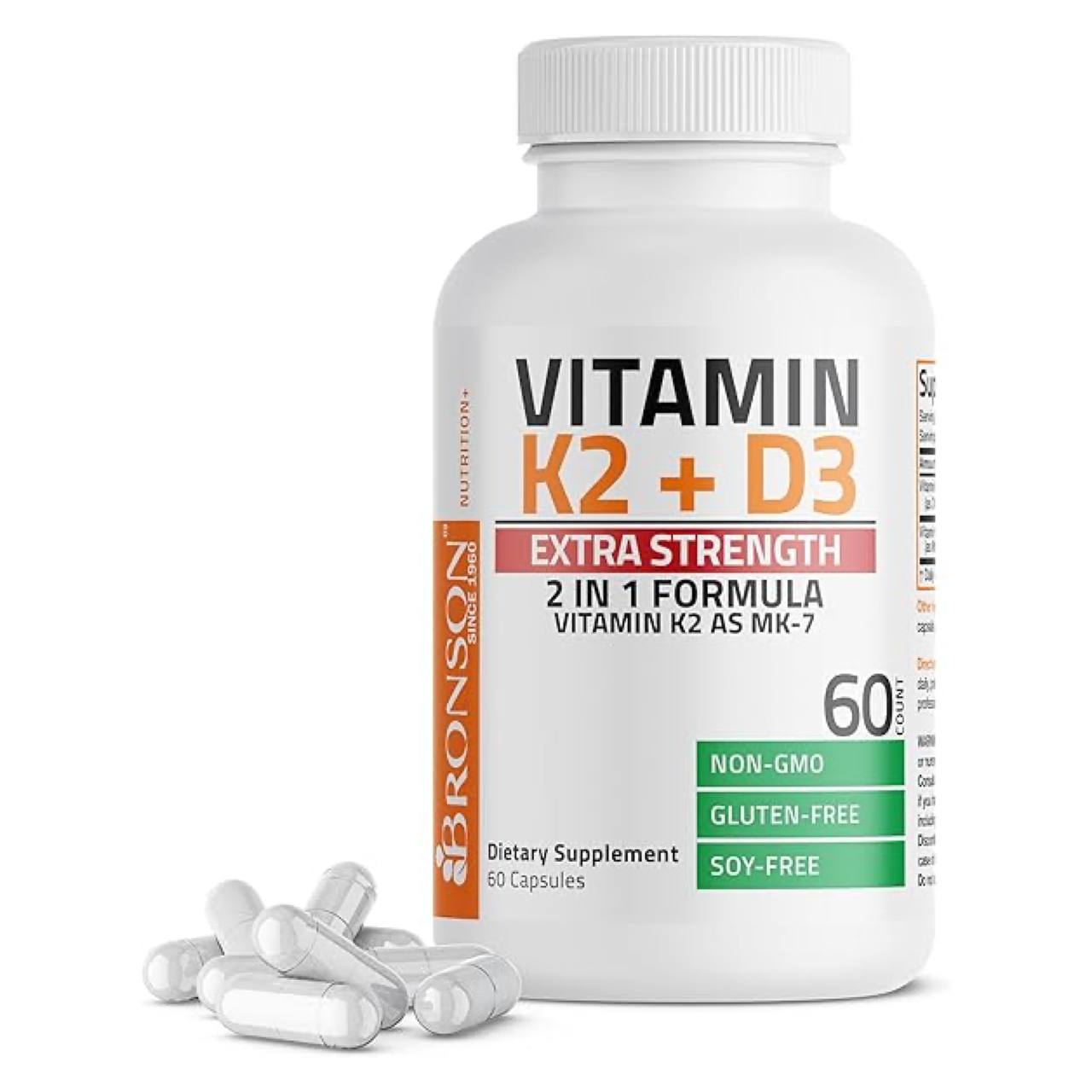 Bronson Vitamin K2 (MK7) with D3