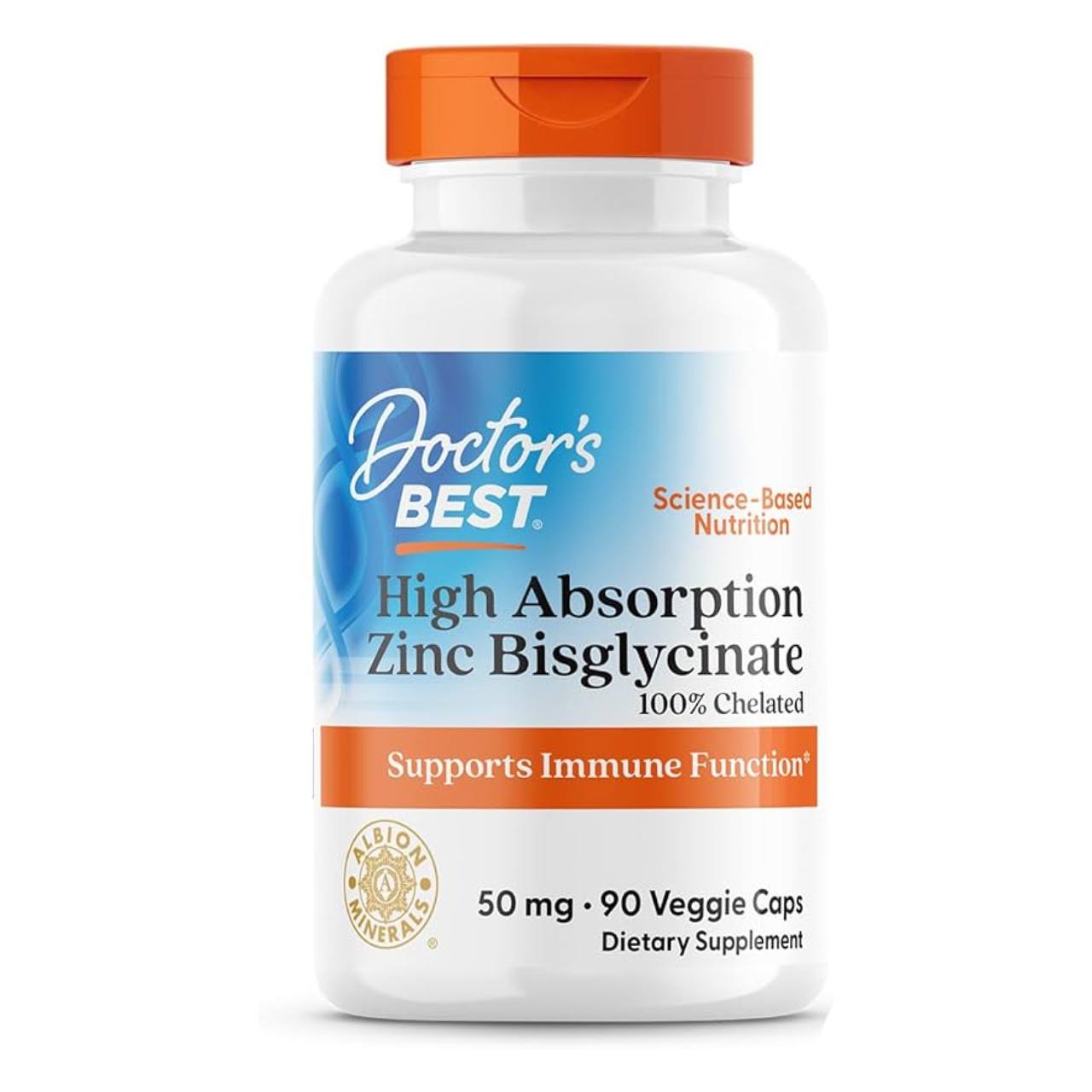 Doctor's Best High Absorption Zinc Bisglycinate 50mg