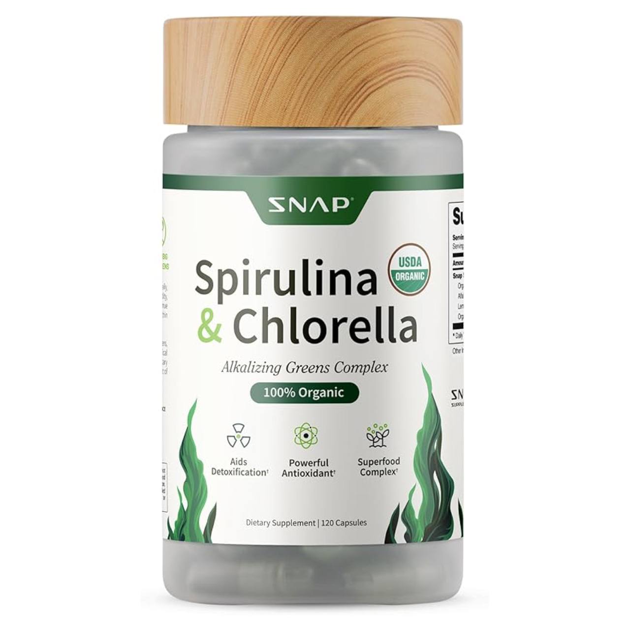 Organic Chlorella Spirulina Capsules